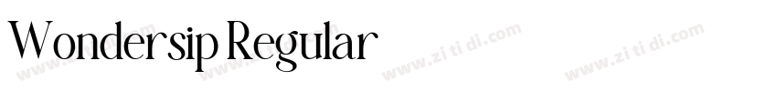 Wondersip Regular字体转换